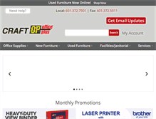 Tablet Screenshot of craftofficeplus.com
